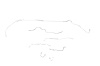 Chevrolet Camaro Brake Line Kit Standard Drum -Mono Leaf Spring 1 Pc. Front to Rear -1967