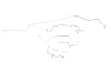 Pontiac Trans Am Brake Line Kit Power Disc - Rear Drum -1984 1985 1986 - image 1