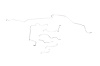 Chevrolet Camaro Brake Line Kit Rear Disc - Without Traction Control -1993 1994 1995 1996 1997 - image 1