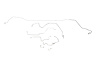 Chevrolet Camaro Brake Line Kit Rear Drum Brakes -1987 1988 1989 1990 1991 1992 - image 1