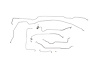 Chevy / GMC Pick Up Brake Line Kits 2WD Short Bed - Power Disc -1973 1974 1975 - image 1