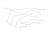 Chevy / GMC Pick Up Brake Line Kits W/ Stainless Braided Hoses 4WD Extended Cab Short Bed -2001 2002 - image 1