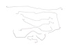 Chevy / GMC Pick Up Brake Line Kits 4WD Extended Cab Short Bed with Quadrasteer -2003 2004 - image 1