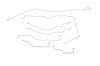 Chevy / GMC Pick Up Brake Line Kits W/ Stainless Braided Hoses 4WD Extended Cab Long Bed -2005 2006 - image 1
