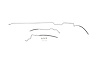 CTF1072-SC Fuel Feed Line Set for 1987-1991 Chevrolet/GMC V-Series 1/2 and 3/4 Ton Suburban [Stainless Steel] - image 1