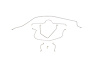 Chevrolet Corvette Brake Line Kits Power Drum Brakes - Front to Rear - Top of Frame -1963 1964 - image 1