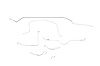 Chevrolet Corvette Brake Line Kits Standard Brake - Front to Rear 1/4 in- Single Master Cylinder -19 - image 1