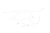 Chevrolet Corvette Brake Line Kits Power Disc - Early - Front to Rear - 3/16 in- Top of Frame -1965 - image 1