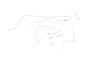 Chevrolet Corvette Brake Line Kits Power Disc - Early - Front to Rear - 3/16 in- Bottom of Frame -19 - image 1