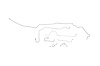 Plymouth Barracuda Brake Line Kits Power Disc - Right Front Routes Under Frame - 8-3/4 in and Dana A - image 1