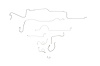 Plymouth Barracuda Brake Line Kits Power Disc - Right Front Routes Under Frame - 8-3/4 in and Dana A - image 1