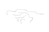Pontiac Firebird Brake Line Kits Standard Drum - 1 Pc. Front to Rear -1967 1968 - image 1