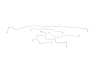 Ford Fairlane Brake Line Kits Power Drum 390 CID - Only -1966 - image 1