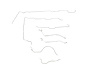 Jeep CJ7 Brake Line Kits Quadratrac - Standard Drum -1976 1977 1978 1979 - image 1