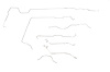 Jeep CJ8 Scrambler Brake Line Kits Manual Disc -1983 1984 1985 1986 - image 1