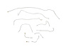 Jaguar XK120 Brake Line Kits Early 1952 - Single Chamber Master Cylinder - Left Hand Drive 10 Pc. -1 - image 1