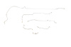 Ford Mustang Brake Line Kits 6pcs with Rubber Brake Hose Kit 3pcs Standard Drum - 6 Cylinder -1964 1 - image 1