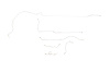 Ford Mustang Brake Line Kits 6pcs with Stainless Braided Brake Hose Kit 3pcs Power Drum - V8 - Facto - image 1