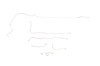 Ford Mustang Brake Line Kits 6 pcs Power Drum V8 Factory Single Exhaust -1966 - image 1
