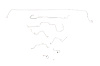 Ford Mustang Brake Line Kits 8pcs with Rubber Brake Hose Kit 3pcs Standard Drum - 6 Cylinder -1968 1 - image 1