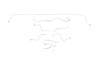 Ford Mustang Brake Line Kits 8pcs Power Drum - V8 - 9 in Axle - 28 Spline -1968 1969 - image 1