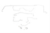 Ford Mustang Brake Line Kits 8pcs Power Disc - V8 - 9 in Axle - Built After July 1972 -1972 1973 - image 1