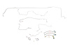Ford Mustang Brake Line Kits 8pcs With Stainless Braided Brake Hose Kit 3pcs Power Disc - V8 - 9 in - image 1