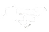 Ford Mustang Brake Line Kits 8pcs Power Disc - Early Built before July 1972 - 6 Cylinder and V8 - 8 - image 1