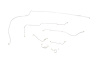 Ford Mustang Brake Line Kits 7pcs With Stainless Braided Brake Hose Kit 3pcs Standard Disc - V8 - 8 - image 1