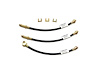 Ford Mustang Rubber Brake Hose Front Disc 3 Pc. - Includes Brackets- 1971 1972 - image 1