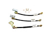 Ford Mustang Rubber Brake Hose Front Disc 3 Pc. - Includes Brackets- 1970 - image 1