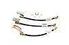Ford Mustang Rubber Brake Hose Front Disc 3 Pc. - Includes Brackets- 1968 1969 - image 1
