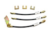 Ford Mustang Rubber Brake Hose Front Disc 3 Pc. - Includes Brackets- 1965 1966 - image 1