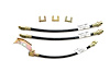 Ford Mustang Rubber Brake Hose Front Disc 3 Pc. - Includes Brackets- 1968 1969 - image 1