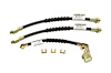 Ford Mustang Rubber Brake Hose Front Disc 3 Pc. - Includes Brackets- 1971 1972 1973 - image 1