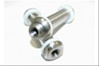 Brake Hose Fitting 2 in Stainless Steel thru Frame Fitting W/Jam Nut SHORT 2 in Sold in Pairs - image 1