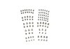 Stainless Steel Tube Nut Kit 30 3/8-24 Male 3/16 in Tube 14 7/16-24 Male for 1/4 in Tube 10 9/16-18 - image 2