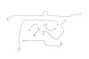 Triumph TR4 Brake Line Kits Left Hand Drive - Girling System -1961 1962 1963 1964 1965 - image 1