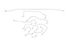 Triumph Spitfire Mark III Brake Line Kits With Dual Master Cylinder Line System -1967 1968 1969 1970 - image 1