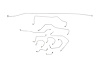 Triumph Spitfire Mark IV Brake Line Kits With Dual Master Cylinder Line System -1970 1971 1972 1973