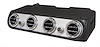 Universal Underdash Air Conditioning Unit, 4-Ball Louver Evaporator - Brushed Facia
