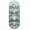 P38 Collection Heater And A/C Bulkhead Horizontal Satin Bulkhead Plate - image 1