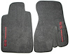 40195 Front Carpet Floor Mats, 1993-2002 Chevy Camaro, Graphite / CAMARO SS Logos