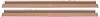 AUS164 Door Sill Plates, 1983-1992 Chevy Camaro/Pontiac Firebird, Pair, Beechwood