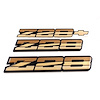 AUSZ28GOLD Z28 Emblem Set, 1982-1987 Chevy Camaro, Tri-Color Gold - image 1