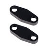 CBW-006B Smog/Air Pump Block-Off Plate for Exhaust Manifolds, 1998-2002 Chevy Camaro/Pontiac Firebird, Billet Aluminum, Black - image 2