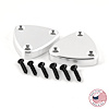 CBW-009 Sun Visor Delete Plate, 1982-2002 Chevy Camaro/Pontiac Firebird, Billet Aluminum, Pair - image 1