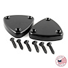 CBW-009B Sun Visor Delete Plate, 1982-2002 Chevy Camaro/Pontiac Firebird, Billet Aluminum, Black, Pair