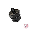 CBW-027-6B Valve Cover Oil Cap Adapter w/-6 AN Fitting, GM LS, Billet Aluminum, Black - image 1