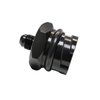 CBW-027-6B Valve Cover Oil Cap Adapter w/-6 AN Fitting, GM LS, Billet Aluminum, Black - image 2